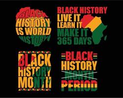 Black history month t-shirt design. Black history is world history, Black history month period pro download vector