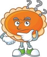 Orange Pie Thanksgiving Vector