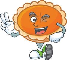 Orange Pie Thanksgiving Vector