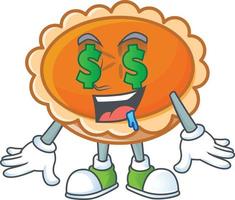 Orange Pie Thanksgiving Vector