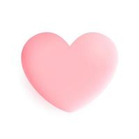 corazón rosa icono de diseño símbolo del corazón amor o corazón de San Valentín. diseño vectorial vector