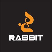 Simple Rabbit logo template vector icon symbol illustration