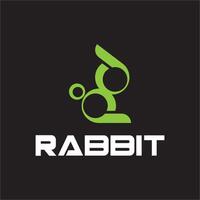 Simple Rabbit logo template vector icon symbol illustration