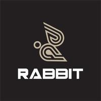 Simple Rabbit logo template vector icon symbol illustration