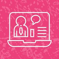 Online Job Interview Vector Icon