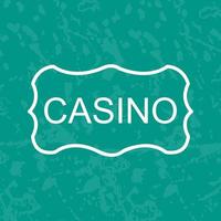 Casino Sign Vector Icon