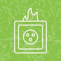 Unique Fire in Socket Vector Icon