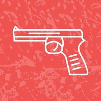 icono de vector de pistola única