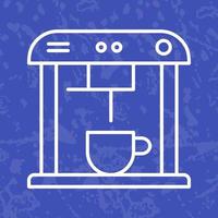 icono de vector de máquina de café único