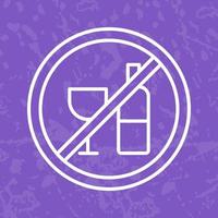 No Drinking Vector Icon