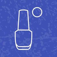 icono de vector de esmalte de uñas