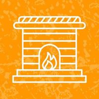 Fireplace Vector Icon