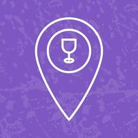 Unique Bar Location Vector Icon