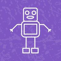 Unique Robot Vector Icon