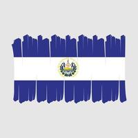 El Salvador Flag Brush vector