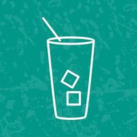 Iced Coffee Vector Icon