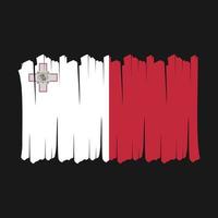 Malta Flag Brush vector