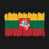 Lithuania Flag Brush vector