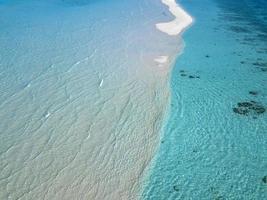 Maldives aerial view panorama landscape sandy beach photo