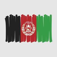 Afghanistan Flag Brush vector