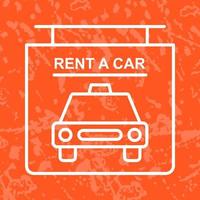 Rent a Car Vector Icon