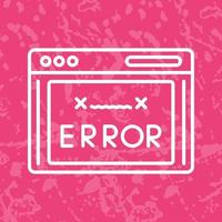 icono de vector de código de error