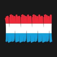 Luxembourg Flag Brush vector