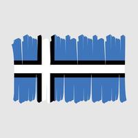 Estonia Flag Brush vector