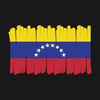 cepillo de bandera de venezuela vector