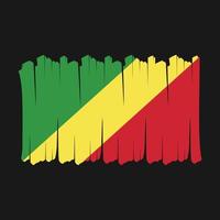 Congo Flag Brush vector