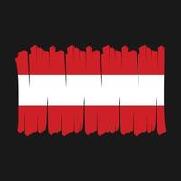 Austria Flag Brush vector