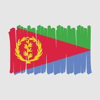 Eritrea Flag Brush vector