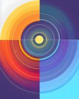 Colorful Circles Background photo