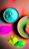 Holi Celebration Colorful Powder photo