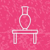 Vase Exhibit Vector Icon