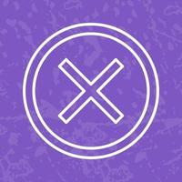Do Not Cross Vector Icon