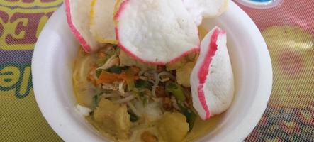 Chicken Soto is a traditional soupy food from Indonesia photo