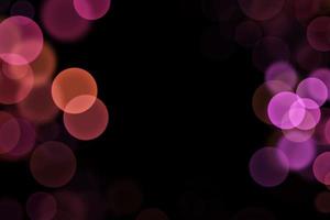 set of Bokeh lights on dark background photo