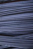 Steel wire for construction work, close-up of iron wire photo