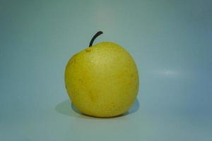 Peer fruit on white background - stock photo