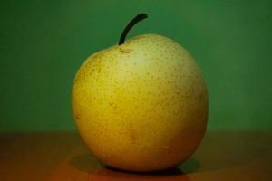 close-up of pears in the background photo