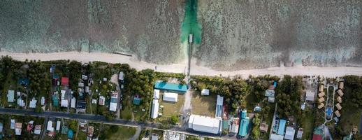 Rarotonga Polynesia Cook Island tropical paradise aerial view photo