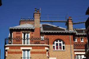 paris roofs chimney and building cityview photo