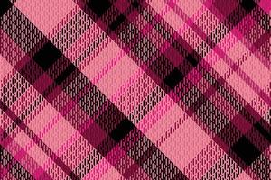 Tartan plaid pattern with dark color. vector