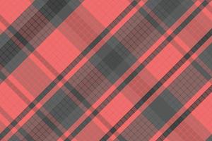 Tartan plaid pattern with dark color. vector