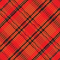 Tartan plaid pattern with dark color. vector