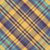 Tartan plaid pattern with dark color. vector