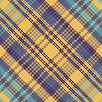 Tartan plaid pattern with dark color. vector