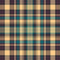 Tartan plaid pattern with dark color. vector