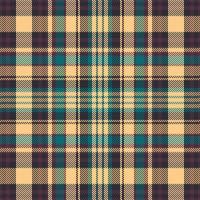 Tartan plaid pattern with dark color. vector